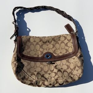 Coach Brown Purse – Classic Look with braided Strap